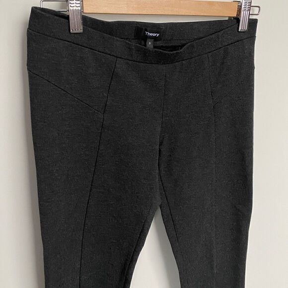 Theory Aurore Charcoal Sabali Knit Pants - Picture 4 of 8